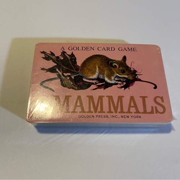 Vintage MAMMALS Golden Card Game sealed pack of cards! CIRCA 1961 - Picture 4 of 4